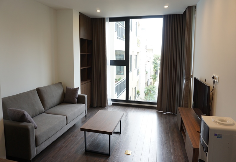 Balcony 01 bedroom apartment for rent in To Ngoc Van, Tay Ho