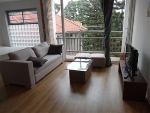 Balcony studio apartment for rent in Tay Ho, fully furnished