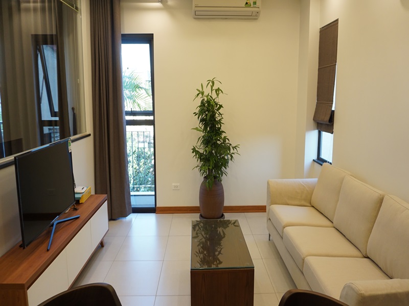 Balcony 02 bedroom apartment for rent in Trinh Cong Son, Tay Ho