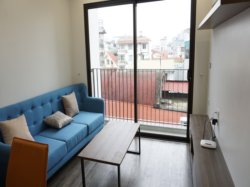 Balcony, nice apartment for rent with 01 bedroom in Tay Ho