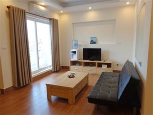 Balcony apartment for rent with 01 bedroom in Au Co, Tay Ho