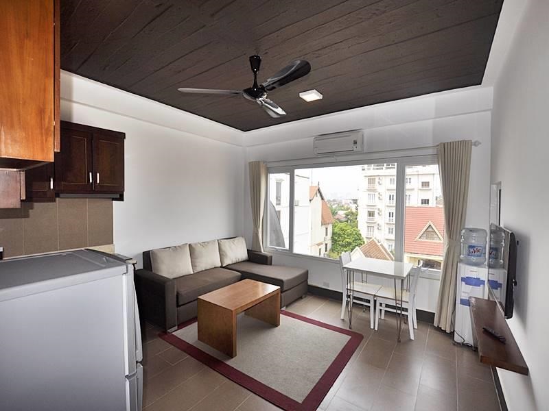 Bright 01 bedroom apartment for rent in Tay Ho street, Tay Ho