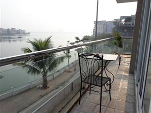 Lake view, high quality serviced apartment with 02 bedrooms for rent in Tay Ho