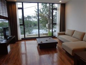 Lake view, modern serviced apartment with 02 bedrooms for rent in Xom Chua, Tay Ho