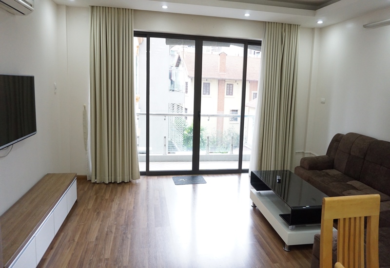 Balcony 02 bedroom apartment for rent in Trinh Cong Son, Tay Ho