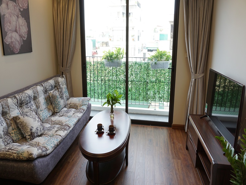 Nice apartment for rent with 01 bedroom in Yen Phu Village, Tay Ho