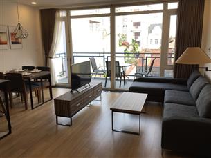 Balcony serviced apartment with 02 bedroom for rent in Dang Thai Mai, Tay Ho