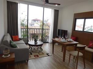 balcony apartment for rent with 01 bedroom in Tu Hoa, Tay Ho