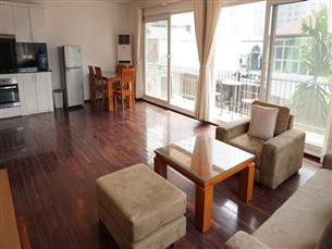 Big balcony apartment for rent with 02 bedrooms in Tay Ho, swimming pool
