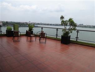 Lake view, Big balcony serviced apartment with 02 bedrooms for rent in Tay Ho