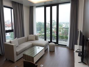 Balcony, nice 01 bedroom apartment for rent in Xuan Dieu, Tay Ho