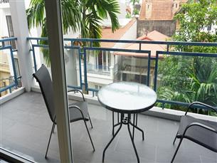 Big balcony serviced apartment for rent with 02 bedrooms in Dang Thai mai, Tay Ho