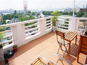 Big balcony, nice view apartment for rent with 01 bedroom in Trinh cong Son, Tay Ho
