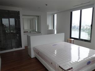 Lake view, high quality serviced apartment  with 03 bedrooms for rent in Dong Da