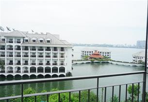 Lake view, balcony serviced apartment for rent with 02 bedrooms  in Tu Hoa, Tay Ho