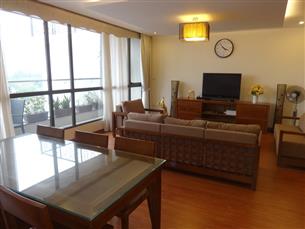 Lake view, duplex serviced apartment with 03 bedrooms for rent in Ho Ba Mau, Dong Da