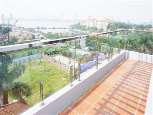 Lake view, big balcony, 01 bedroom apartment for rent in Tay Ho