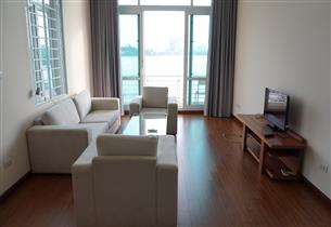 Lake view serviced apartment with 02 bedrooms for rent in Yen Hoa, Tay ho