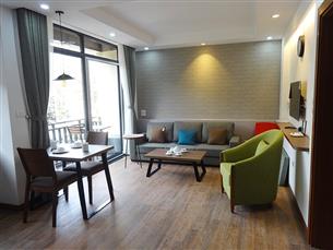 Nice balcony apartment for rent with 01 bedroom in Tay Ho street, Tay Ho